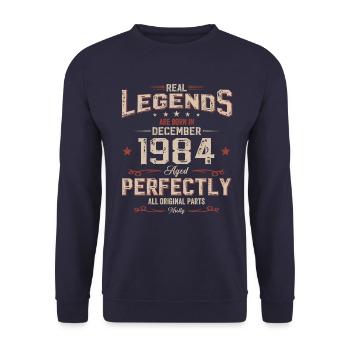 40e anniversaire Légende Décembre 1984 Volume 84 - Sweat-shirt Unisexe - marine - Devant - Alina (178cm) & Michal (187cm)