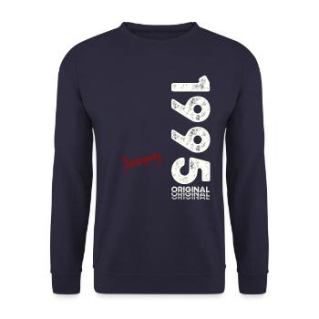30e anniversaire Original janvier 1995 Volume 95 - Sweat-shirt Unisexe - marine - Devant - Alina (178cm) & Michal (187cm)