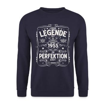Légendes du 70e anniversaire Août 1955 - Sweat-shirt Unisexe - marine - Devant - Alina (178cm) & Michal (187cm)