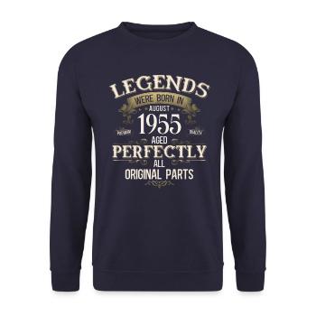 Légendes du 70e anniversaire Août 1955 - Sweat-shirt Unisexe - marine - Devant - Alina (178cm) & Michal (187cm)