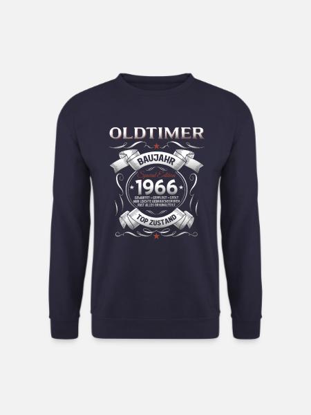 60. Geburtstag Mann Oldtimer Jahrgang 1966 - Unisex Pullover - Navy