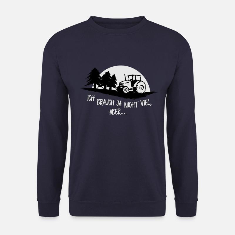 ohne Traktor läuft nix Lebensinhalt Landwirt - Unisex Pullover - Navy