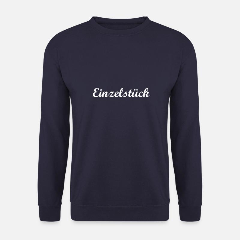 Single piece (white) - Unisex Sweatshirt - navy