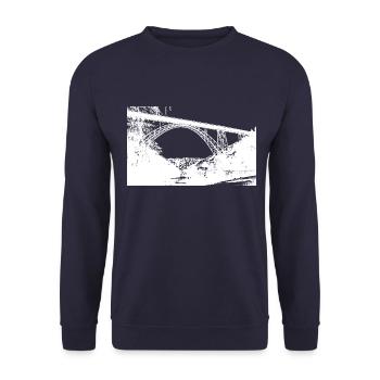 Pont - Pont de Müngstner - Bergisches Land - Sweat-shirt Unisexe - marine - Devant - Alina (178cm) & Michal (187cm)