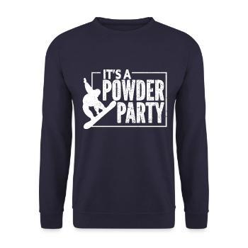 Skiing Snowboard Mountains Holiday Snow Freestyle - Unisex Sweatshirt - navy - Front - Alina (178cm) & Michal (187cm)