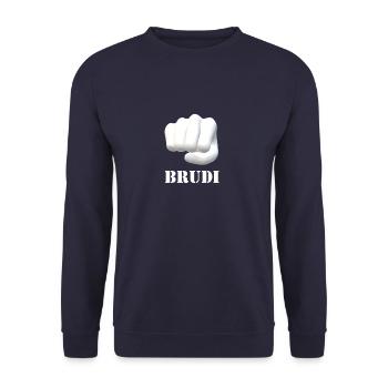 Brudi T-Shirt - Unisex Pullover - Navy - Vorne - Alina (178cm) & Michal (187cm)