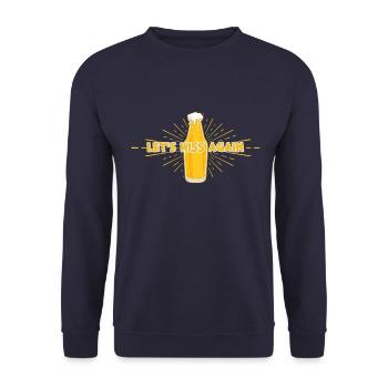 Let's Hiss Again Gift - Unisex Sweatshirt - navy - Front - Alina (178cm) & Michal (187cm)