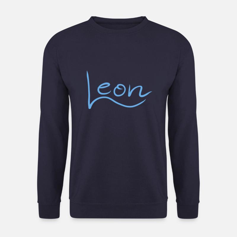 Name nameplate Leon - Unisex Sweatshirt - navy