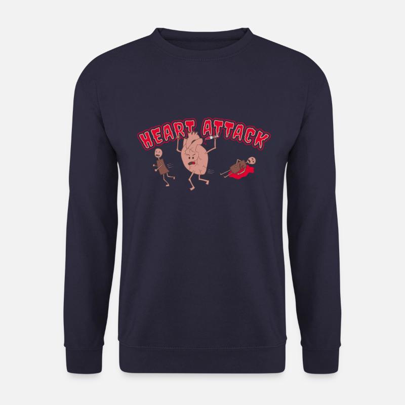 Herzinfarkt-Geschenk - Unisex Pullover - Navy