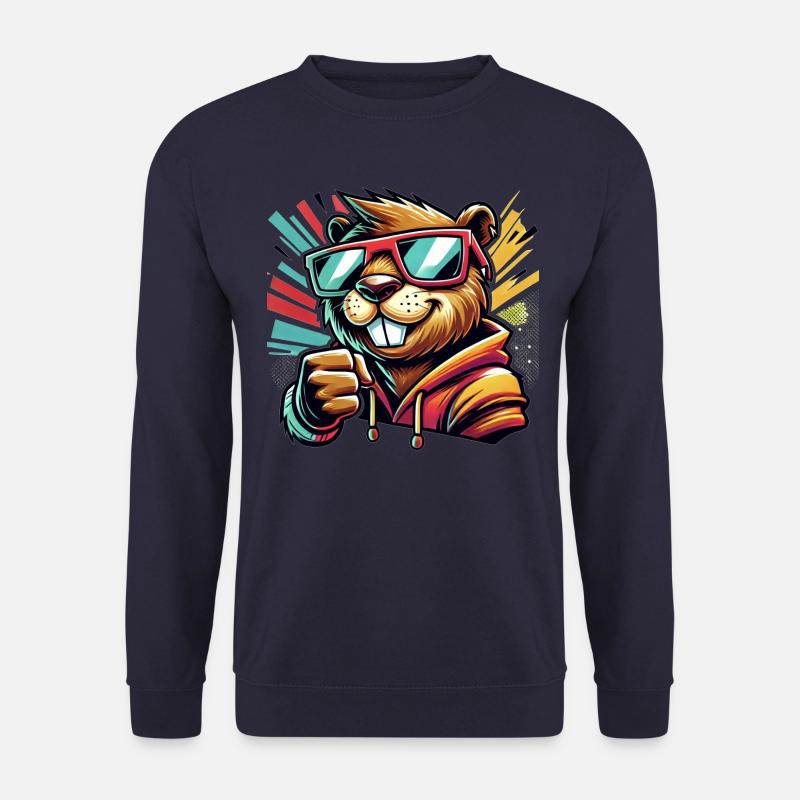 Bombastischer Biber - Unisex Pullover - Navy