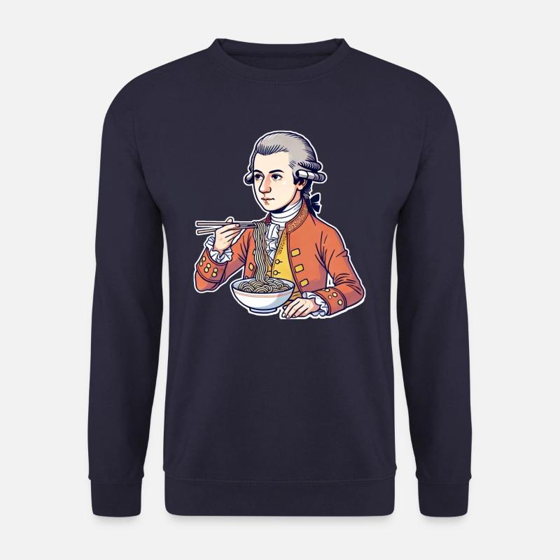 Hungry Wolfgang Amadeus - Unisex Pullover - Navy