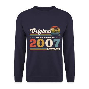 17th Birthday Legend September 2007 Volume 07 - Unisex Sweatshirt - navy - Front - Alina (178cm) & Michal (187cm)