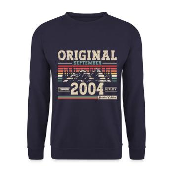 20e anniversaire Original Septembre 2004 Volume 04 - Sweat-shirt Unisexe - marine - Devant - Alina (178cm) & Michal (187cm)