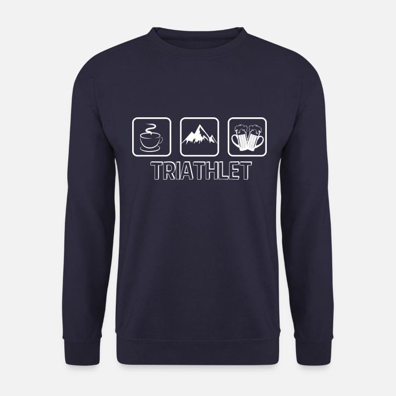 Triathlet Berge Bier - Unisex Pullover - Navy