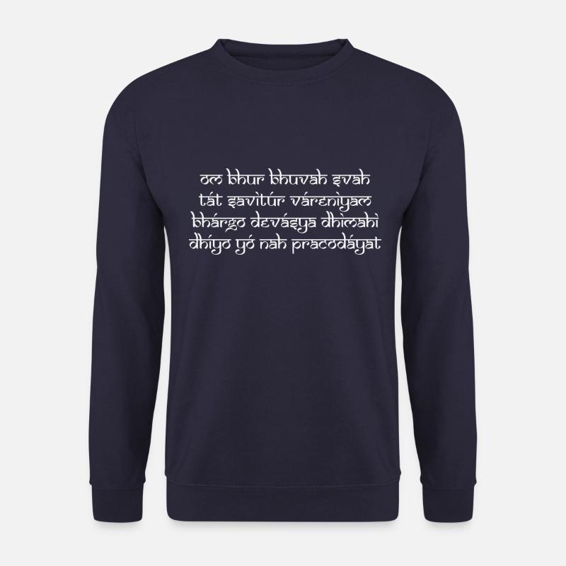 Gayatri Mantra - Unisex Pullover - Navy