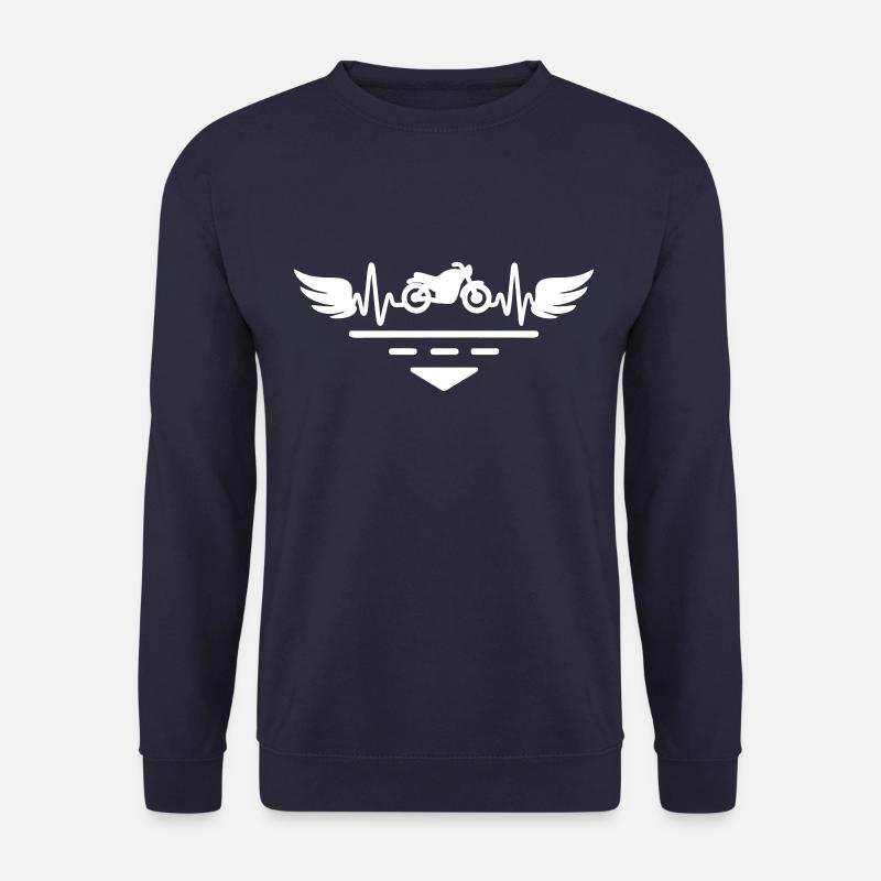 Ich liebe Motorradfahren,Motorrad,Motorradfahrer - Unisex Pullover - Navy