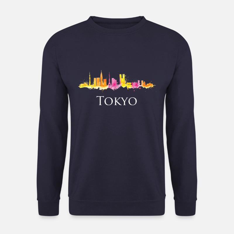 Tokyo Japan Skyline Hauptstadt Geschenk Idee - Unisex Pullover - Navy