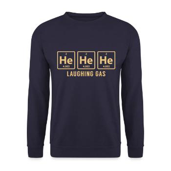 Science chimique il il il rire gaz cadeau drôle - Sweat-shirt Unisexe - marine - Devant - Alina (178cm) & Michal (187cm)