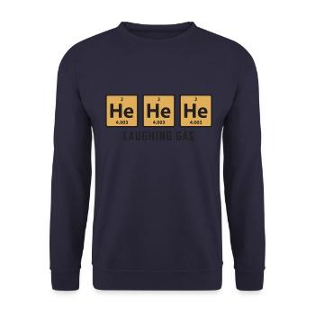 Science chimique il il il rire gaz cadeau drôle - Sweat-shirt Unisexe - marine - Devant - Alina (178cm) & Michal (187cm)