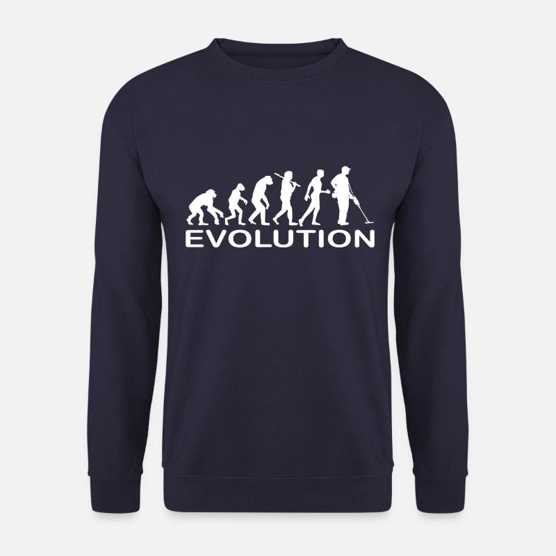 Metal Detector Evolution - Unisex Sweatshirt - navy