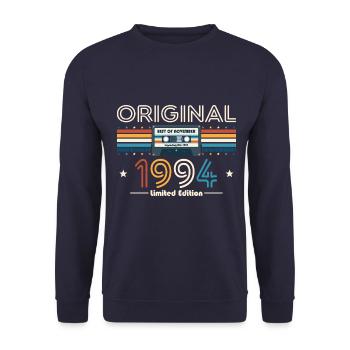30th Birthday Legend November 1994 Volume 94 - Unisex Sweatshirt - navy - Front - Alina (178cm) & Michal (187cm)
