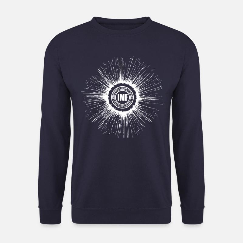 Mission Impossible Dead Reckoning IMF White Logo - Unisex Sweatshirt - navy