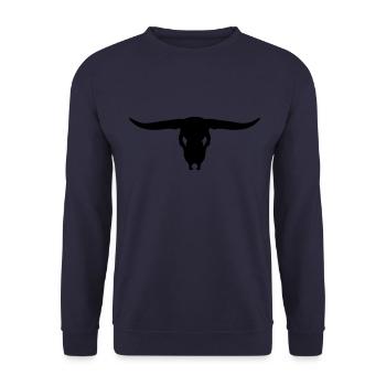 Crâne d’un flic - Sweat-shirt Unisexe - marine - Devant - Alina (178cm) & Michal (187cm)