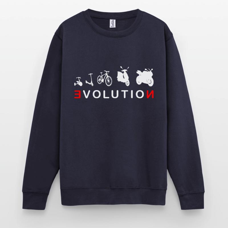 Evolution Biker 4- Evolution of a Biker Unisex Sweatshirt