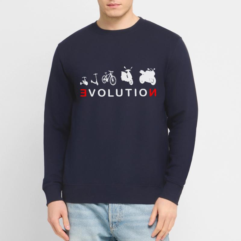 Evolution Biker 4- Evolution of a Biker Unisex Sweatshirt