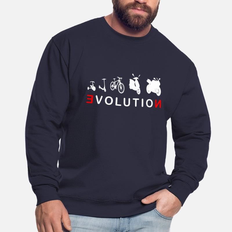 Evolution Biker 4- Evolution d'un motard Sweat-shirt Unisexe