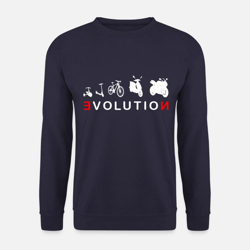 Evolution Biker 4- Entwicklung eines Biker - Unisex Pullover - Navy