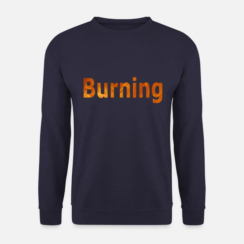 Burning - Unisex Pullover - Navy