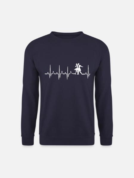 Chemise de danse • Battement de coeur de ballet • Cadeau - Sweat-shirt Unisexe - marine
