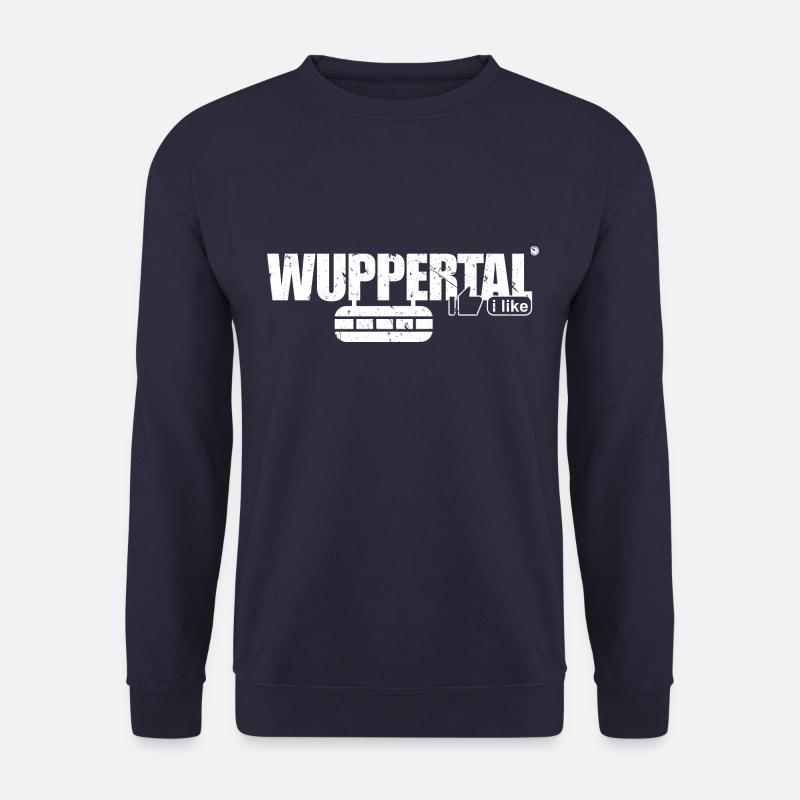 Wuppertal I Like, Schwebebahn - Unisex Pullover - Navy