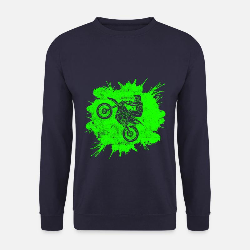 Motocross Racing Racer - Unisex Pullover - Navy