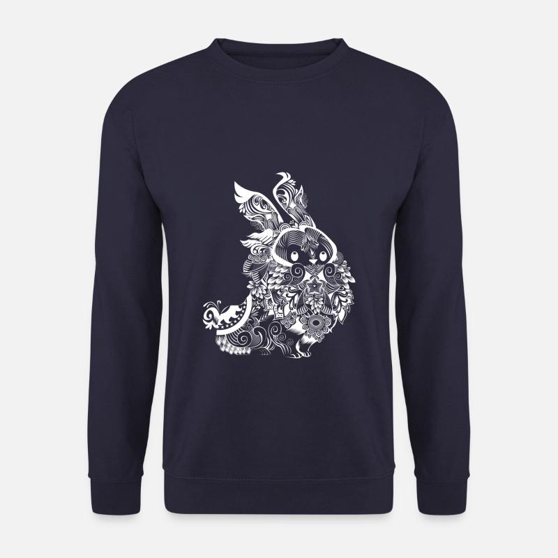 Rabbit Mandala - Unisex Sweatshirt - navy