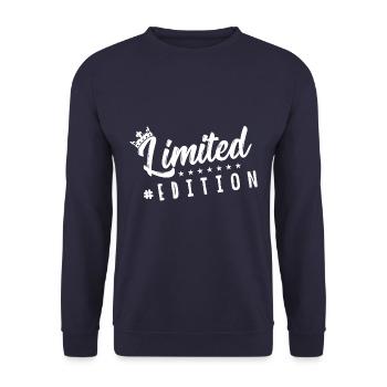 limited edition crown - Unisex Sweatshirt - navy - Front - Alina (178cm) & Michal (187cm)