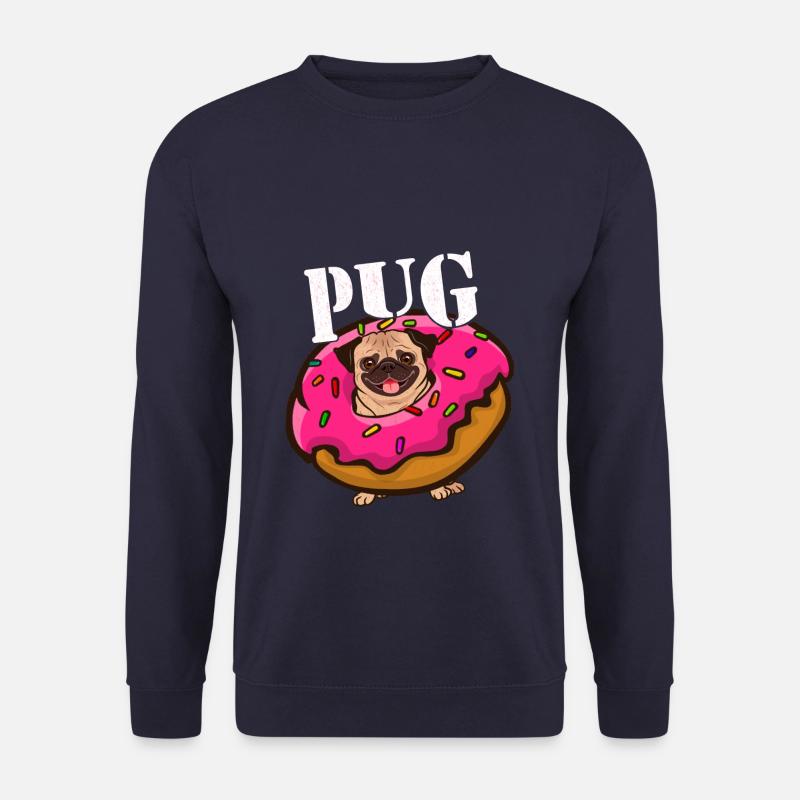 Pug pug donut - Unisex Sweatshirt - navy