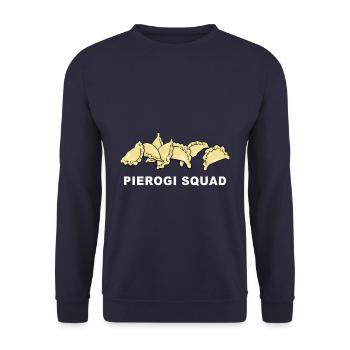 Pierogi Piroshky Polska Jedzenie Pologne cadeau - Sweat-shirt Unisexe - marine - Devant - Alina (178cm) & Michal (187cm)