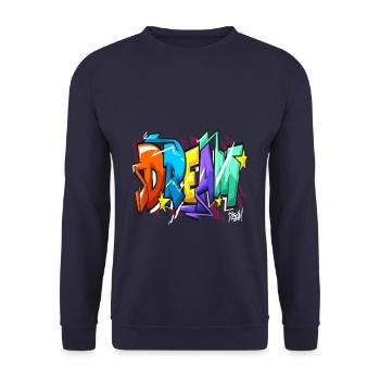 Graffiti Dream - Sweat-shirt Unisexe - marine - Devant - Alina (178cm) & Michal (187cm)