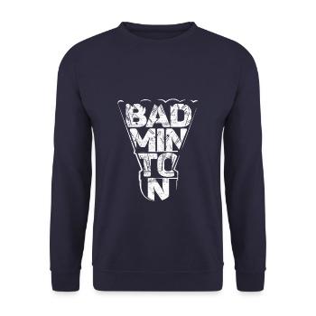 Badminton badminton - Sweat-shirt Unisexe - marine - Devant - Alina (178cm) & Michal (187cm)