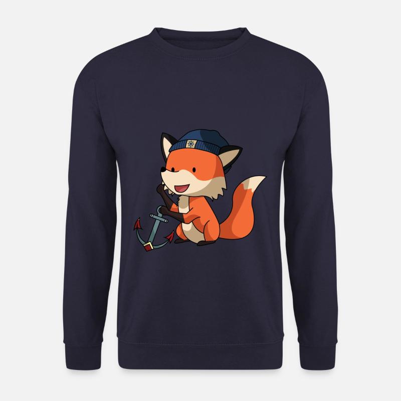 Fuchs als Seemann - Unisex Pullover - Navy