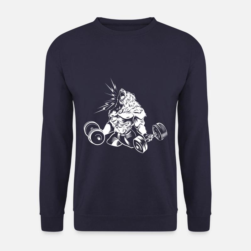 Bär Grizzly workout beast - Unisex Pullover - Navy
