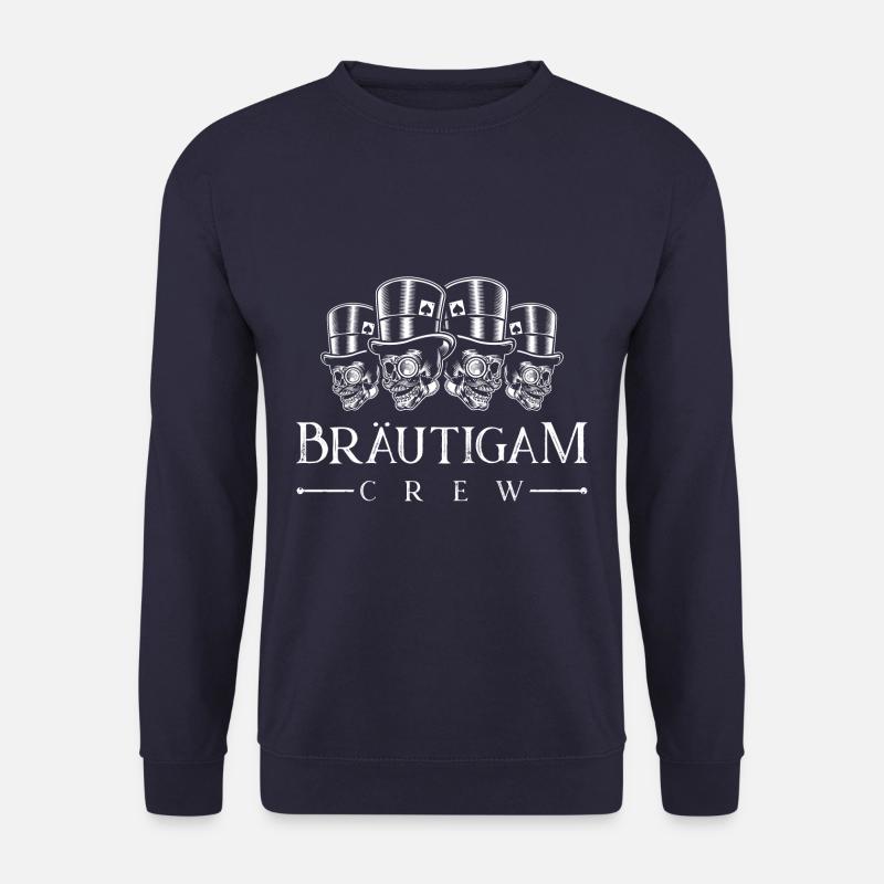 bräutigam crew totenkopf - Unisex Pullover - Navy