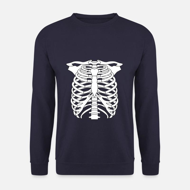 Skelett Halloween Kostüm - Unisex Pullover - Navy