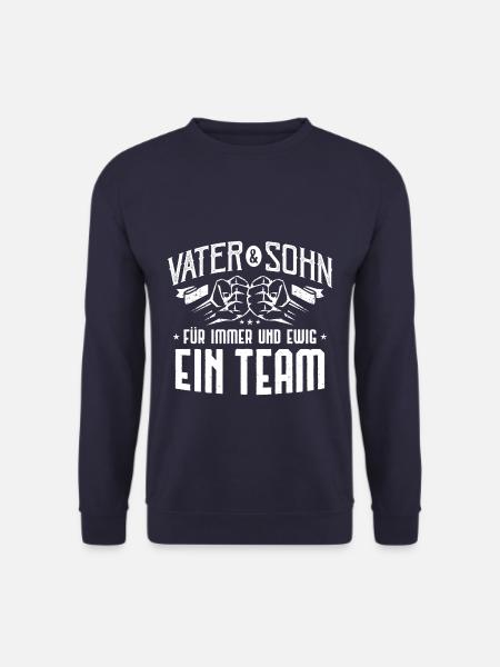 Vater sohn ein team - Unisex Pullover - Navy