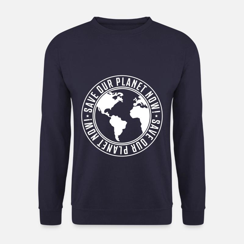 save our planet now - Unisex Sweatshirt - navy