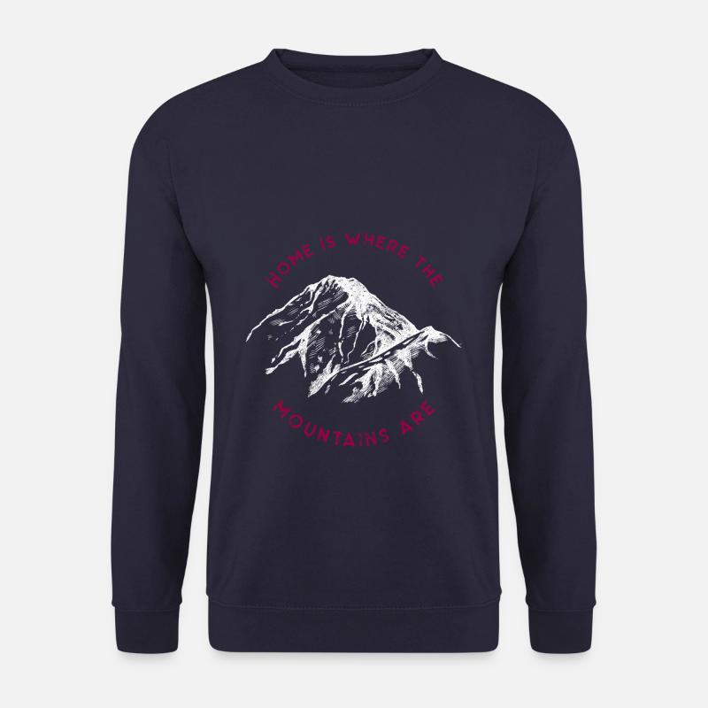 Mountains Spruch Berge - Unisex Pullover - Navy