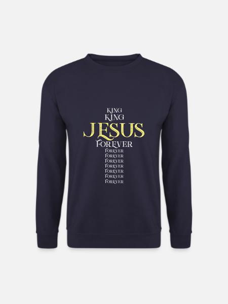 Jesus christ könig kreuz - Unisex Pullover - Navy