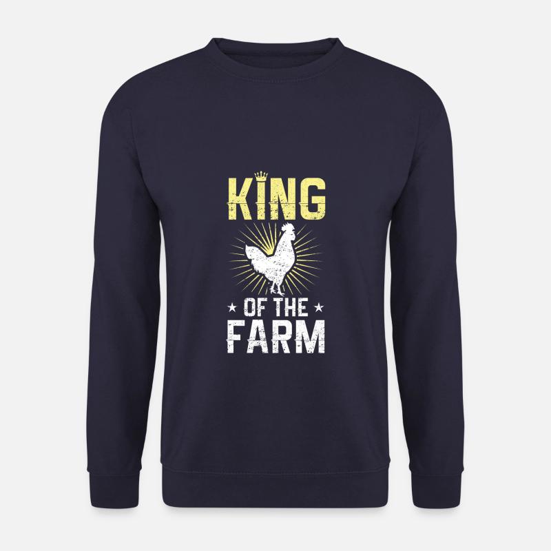 rooster king farmer - Unisex Sweatshirt - navy
